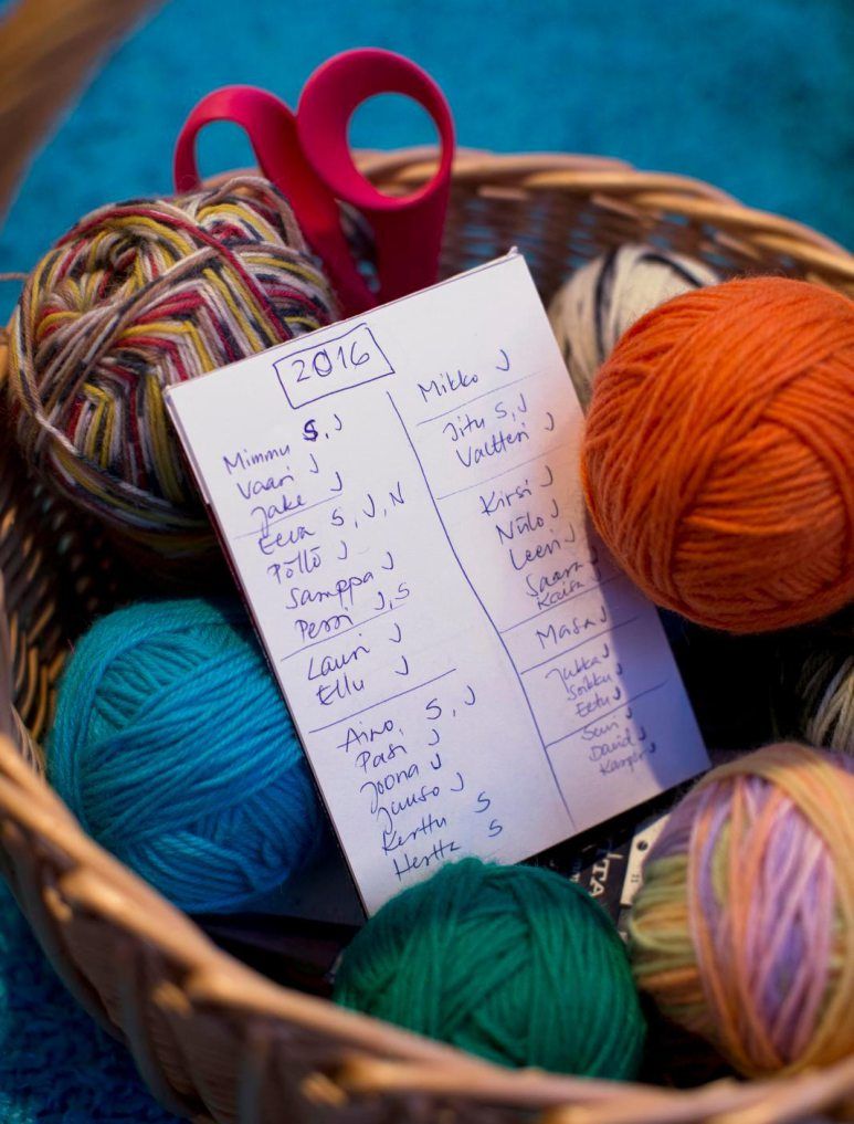 Kirjanpito auttaa muistamaan, kuka sai viimeksi sukat.