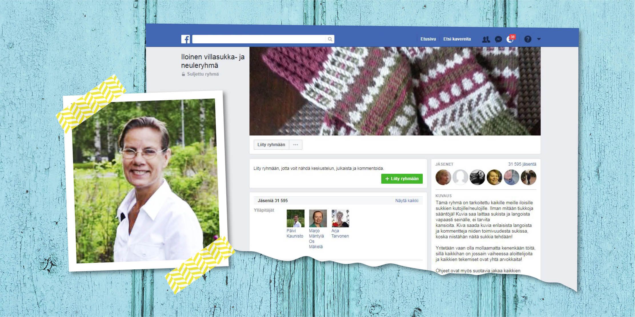 Päivin mielestä ylläpitäjän pestissä on palkitsevinta nähdä uusien käsityöharrastajien töitä.