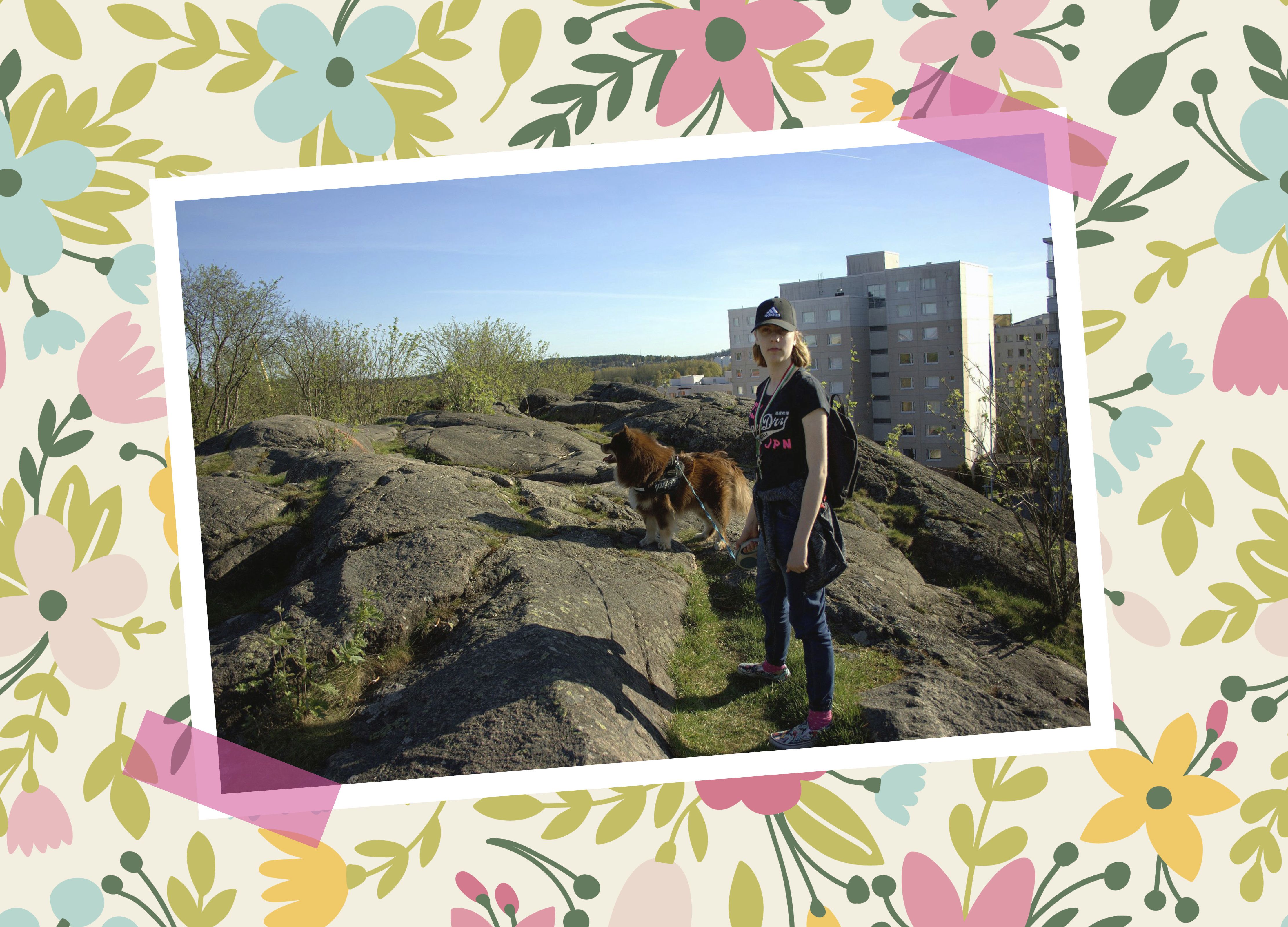 Nea on ylpeä siitä, ettei enää mene kouluun ”vauvataksilla”, vaan polkee itse.