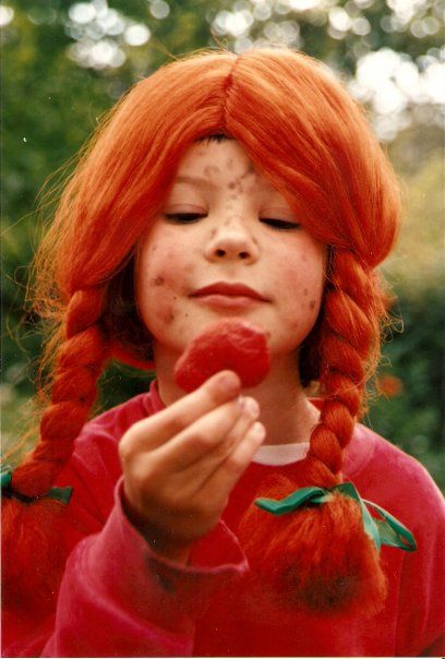 Pienenä rakastin Peppi-peruukkia.