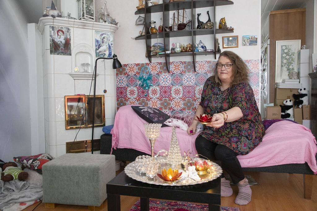 Tässä kodissa asuu kolme sukupolvea: Sannan äiti Elina, Sanna ja Fathi sekä Sannan kuopus Viljami. Yhteisasumisesta pääset lukemaan lisää jutun lehtiversiosta. 