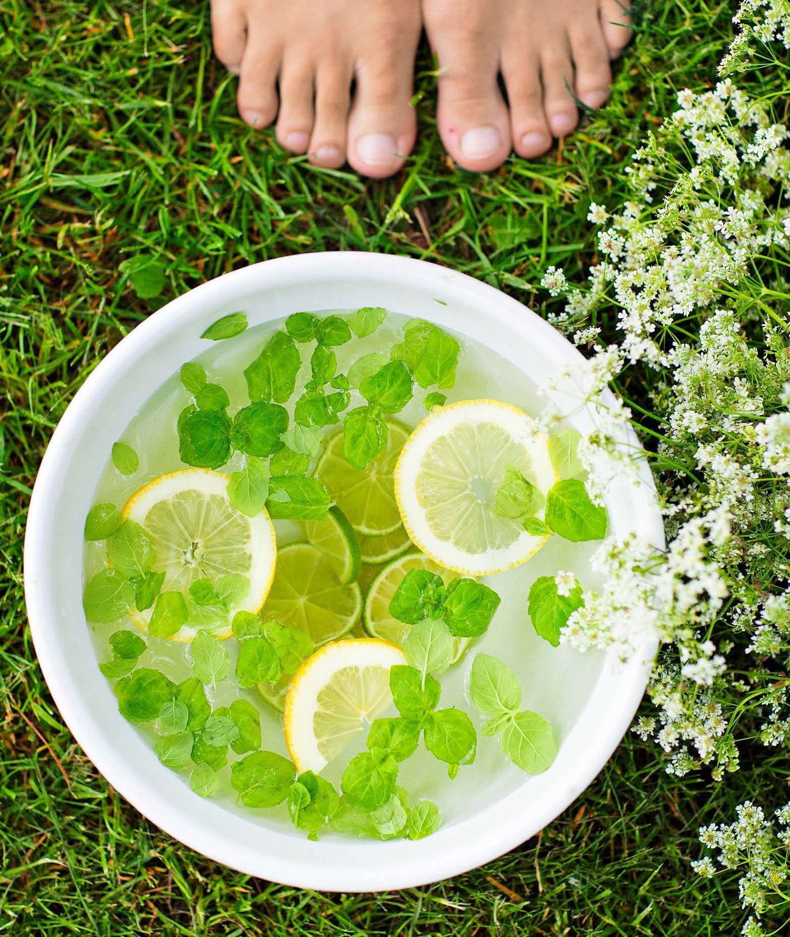 Minttujalkakylpy virkistää.