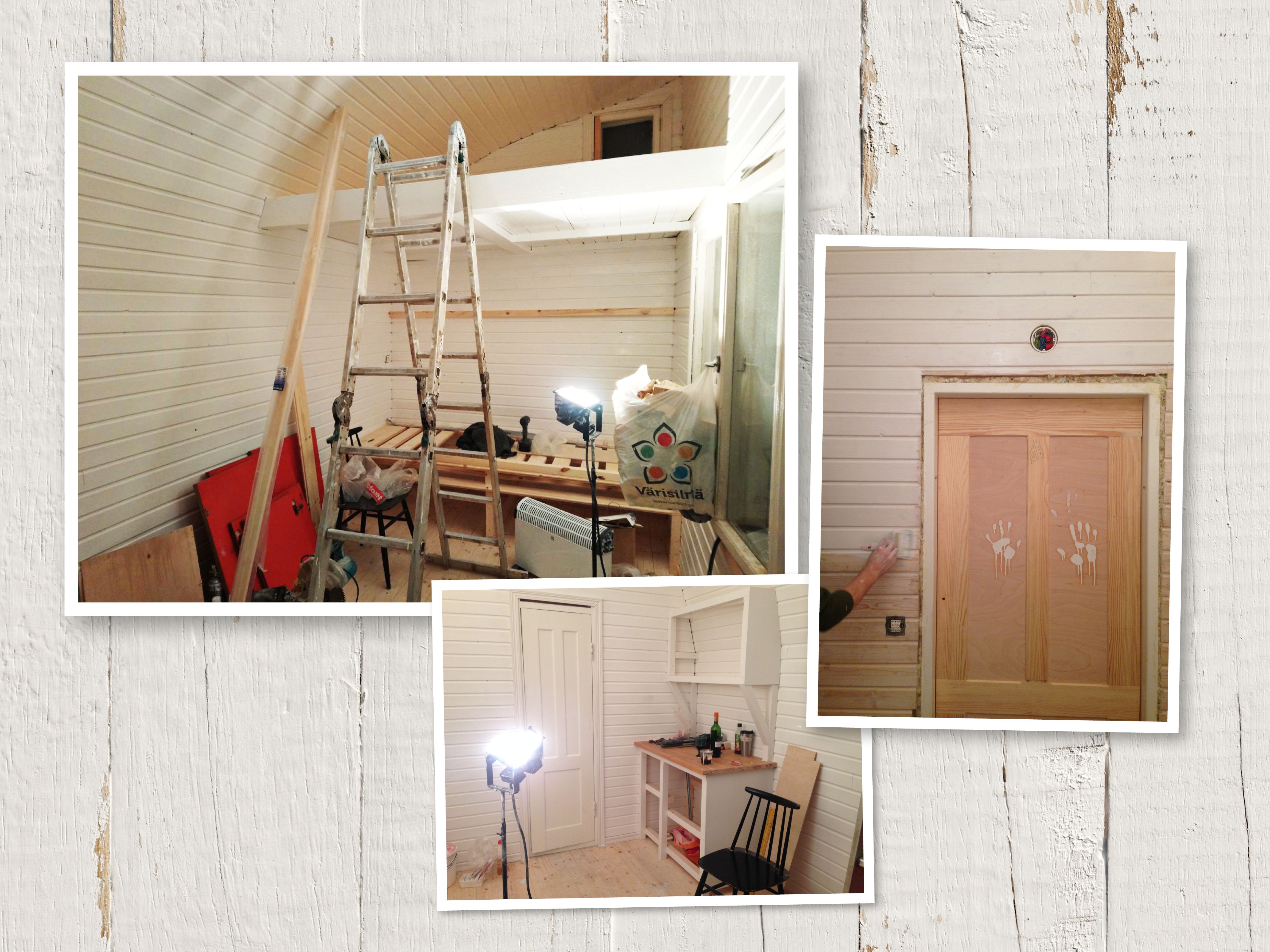 ”Remonttia tehdessä en koskaan oppinut työkalujen nimiä, ne olivat vain erilaisia sähkösutkuttimia. Onneksi sain apua muilta.”