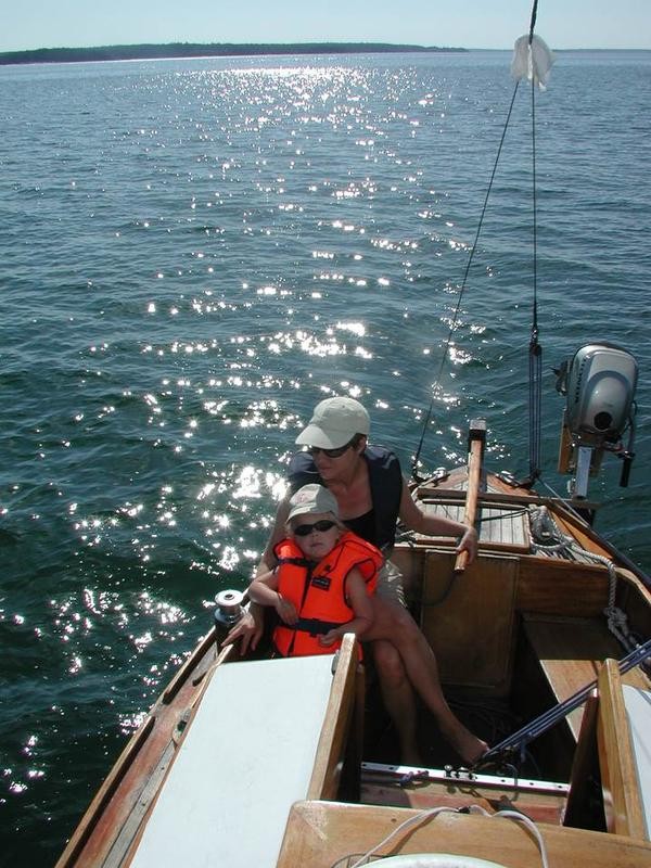 Kun tyttäremme Ida oli pieni, teimme purjehdusreissuja.