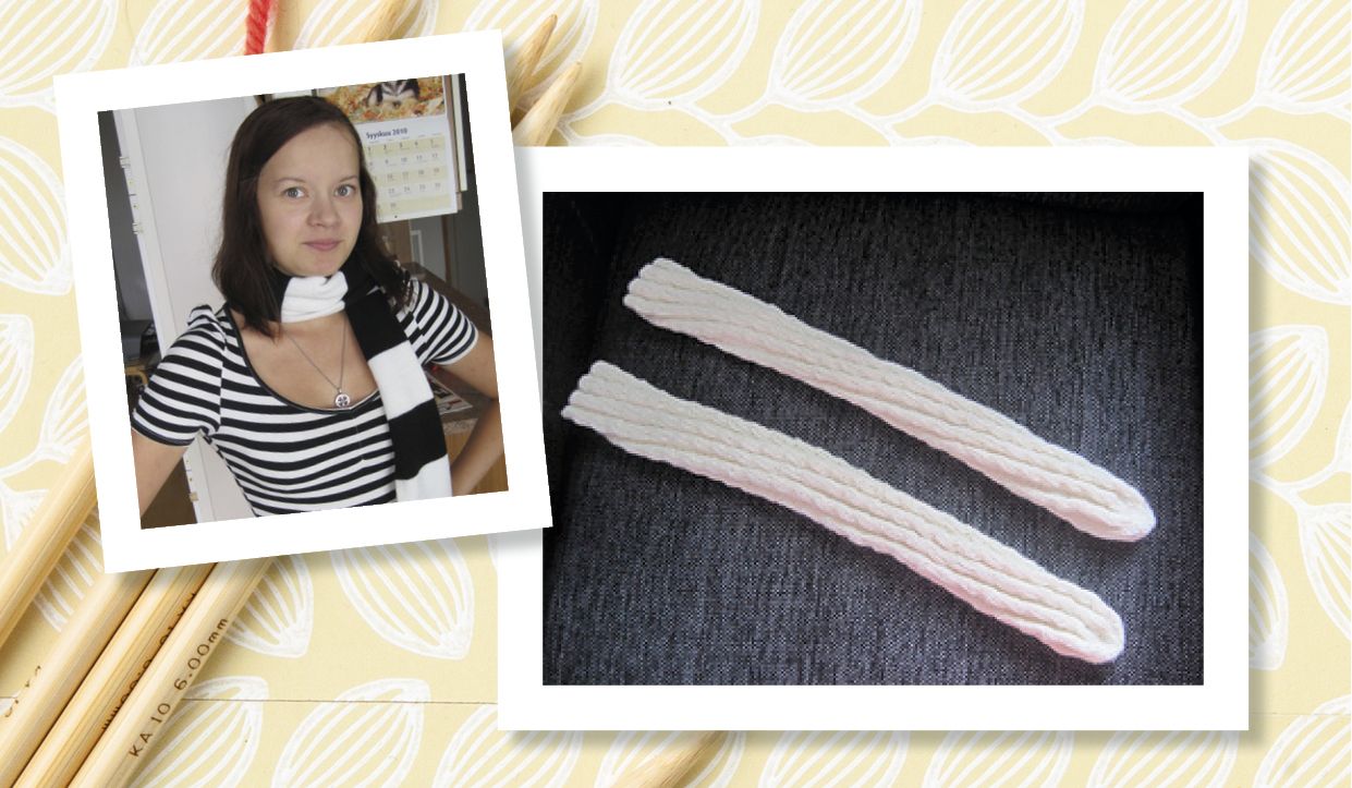 "Sukkien tekeminen oli tärkeää surutyötä. Pystyin ajattelemaan, että luopuminen on edessä. Toisaalta myös iloitsemaan siitä, että äiti oli vielä läsnä", Maria sanoo.