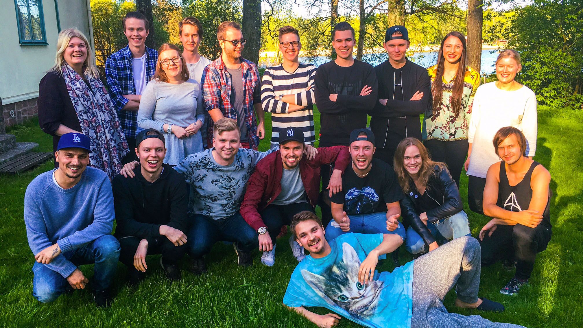 Näiden tyyppien kanssa sain viettää leirielämää.