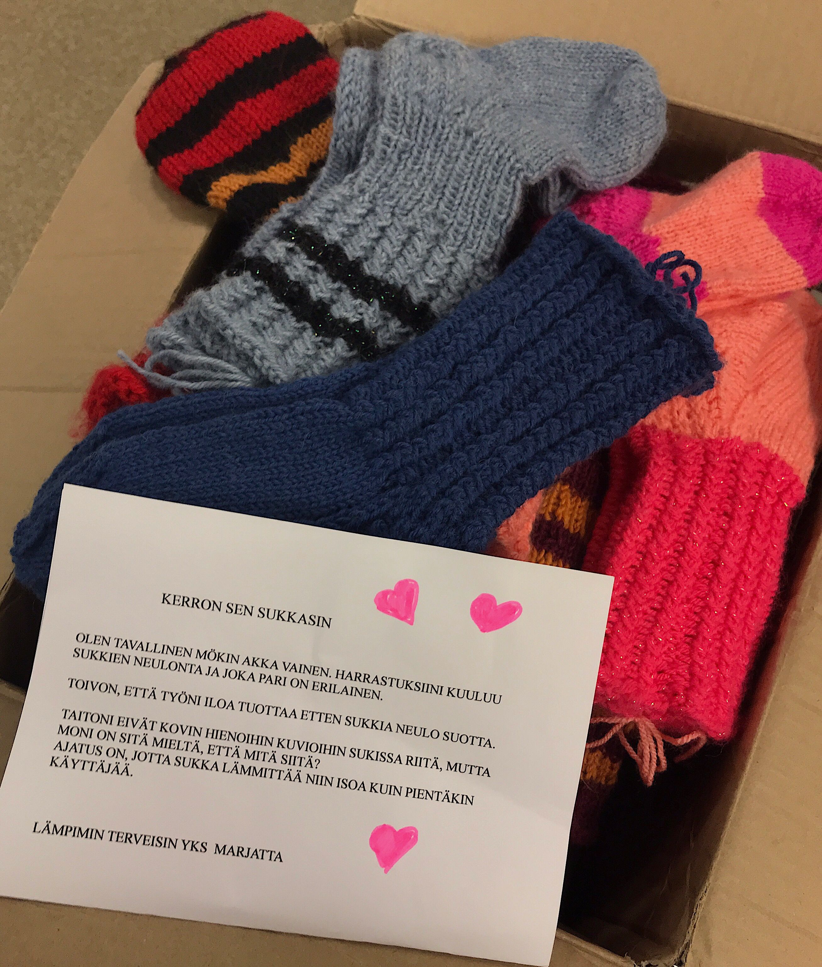 Marjatta lähetti ihanan paketin.