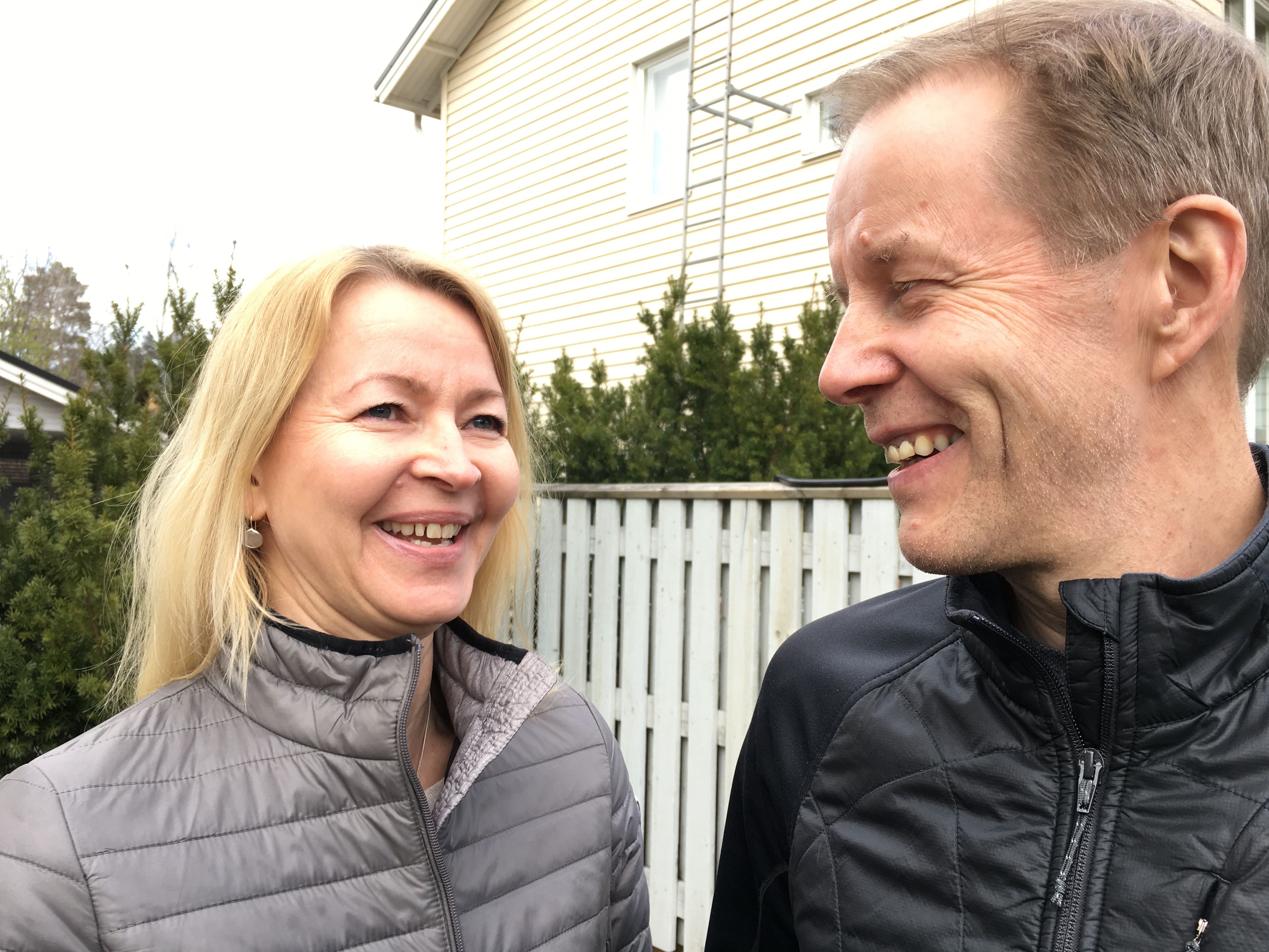 Leena Ikonen ja Hannu Kaskilahti ovat olleet yhdessä 20 vuotta.