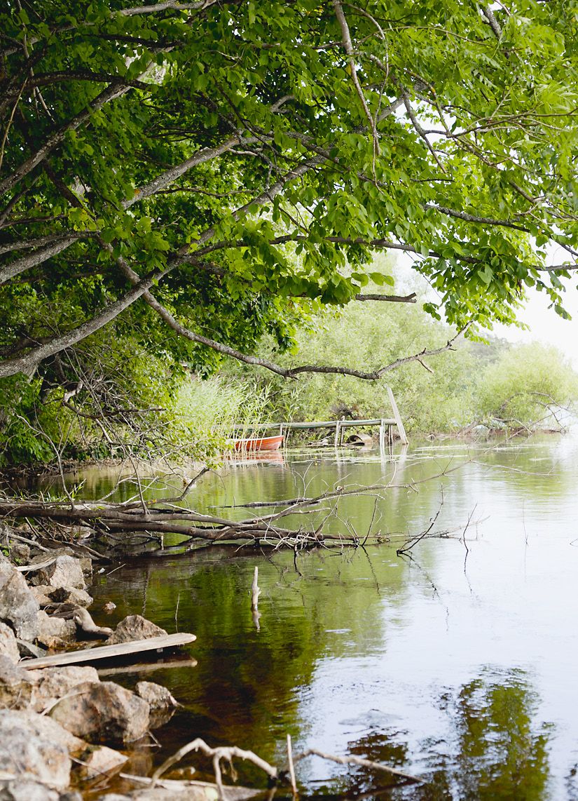 Talon alapuolella on Bodan järvi, jossa perheellä on tapana ravustaa.