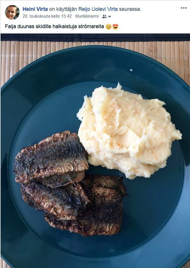 Heini laittaa sunnuntaisin Facebookiin kuvan syömästään ruuasta. Sitä tietävät odottaa sekä Heinin että Redin kaverit.