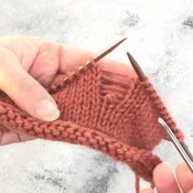 KK Pudonneen silmukan nostaminen