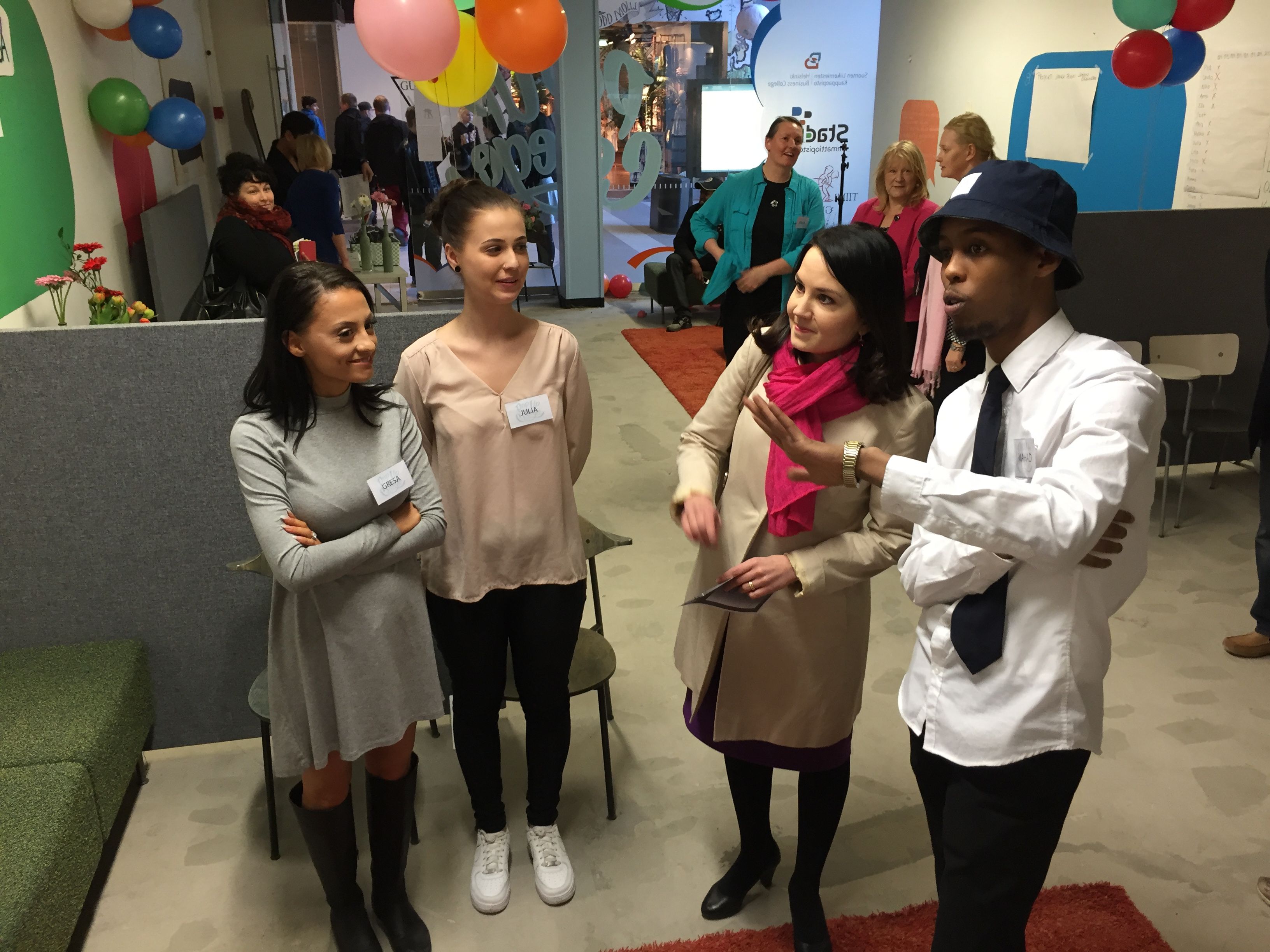 Poplari päällä pop-u-collegessa.