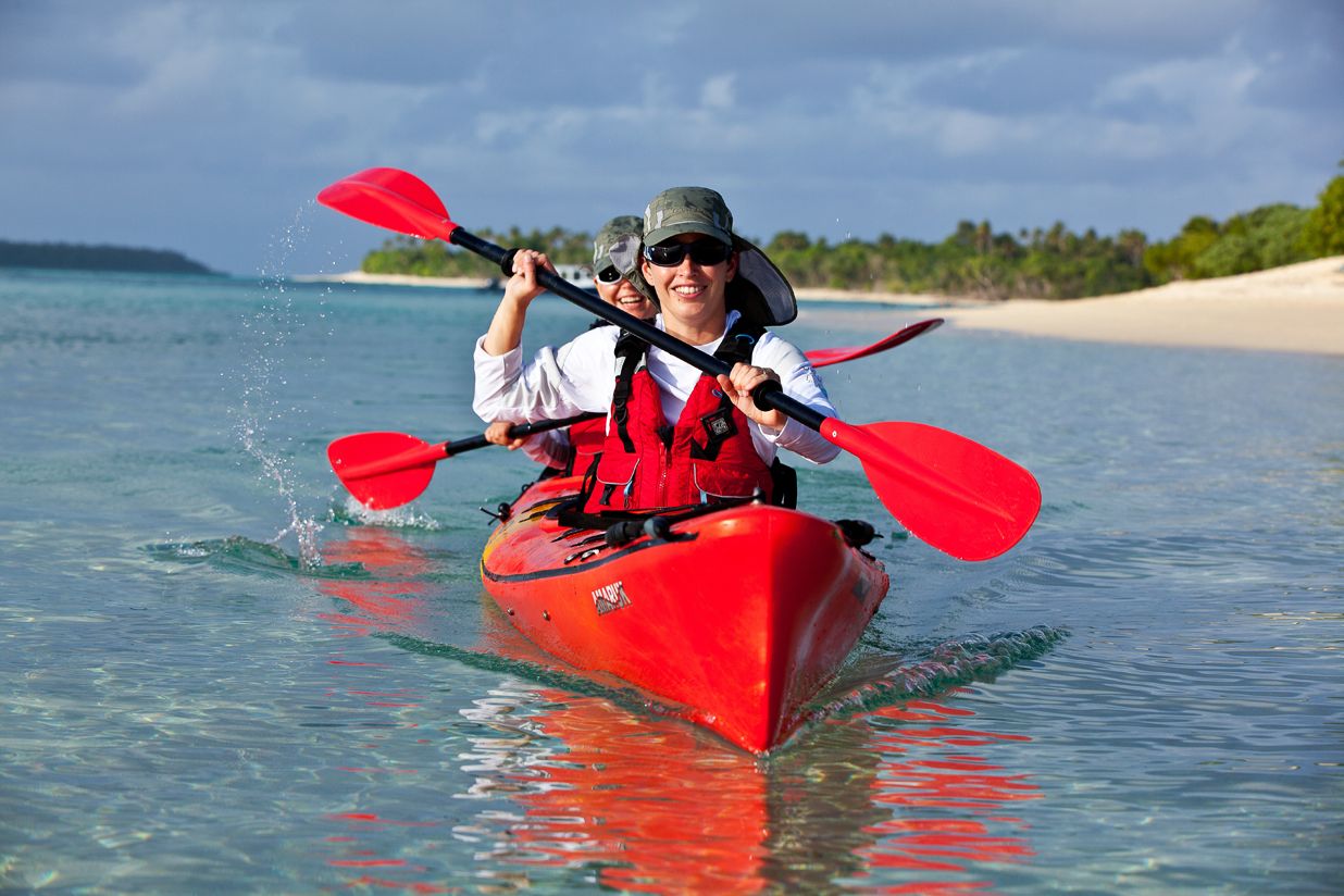  3Purjehdus on minulle tuttua, mutta melominen oli uusi tapa nauttia vesillä olosta. Tongan-matkan aikana meloimme 150 kilometriä.