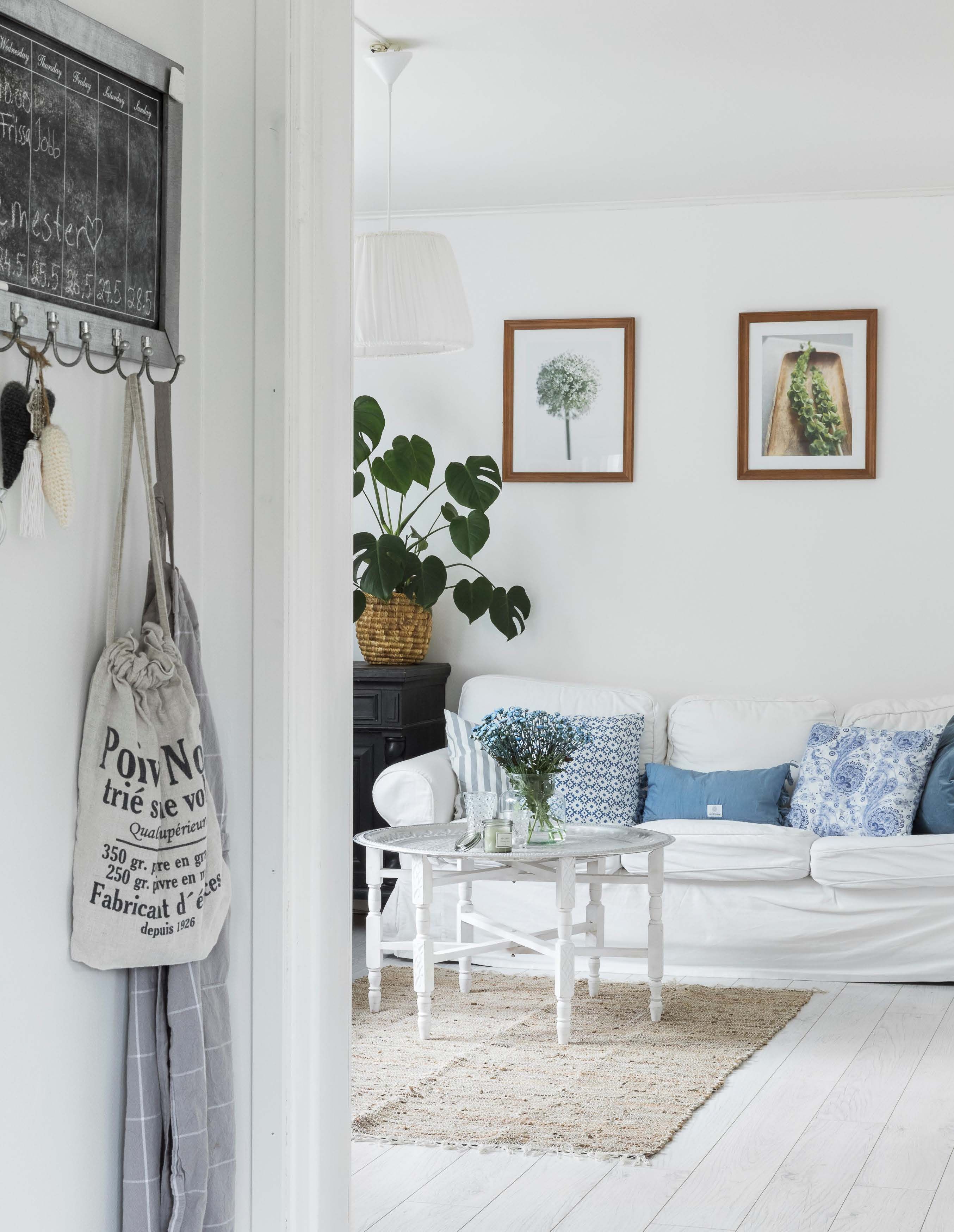 Olohuoneen marokkolainen tarjotinpöytä on yksi Melissan suosikkiesineistä.