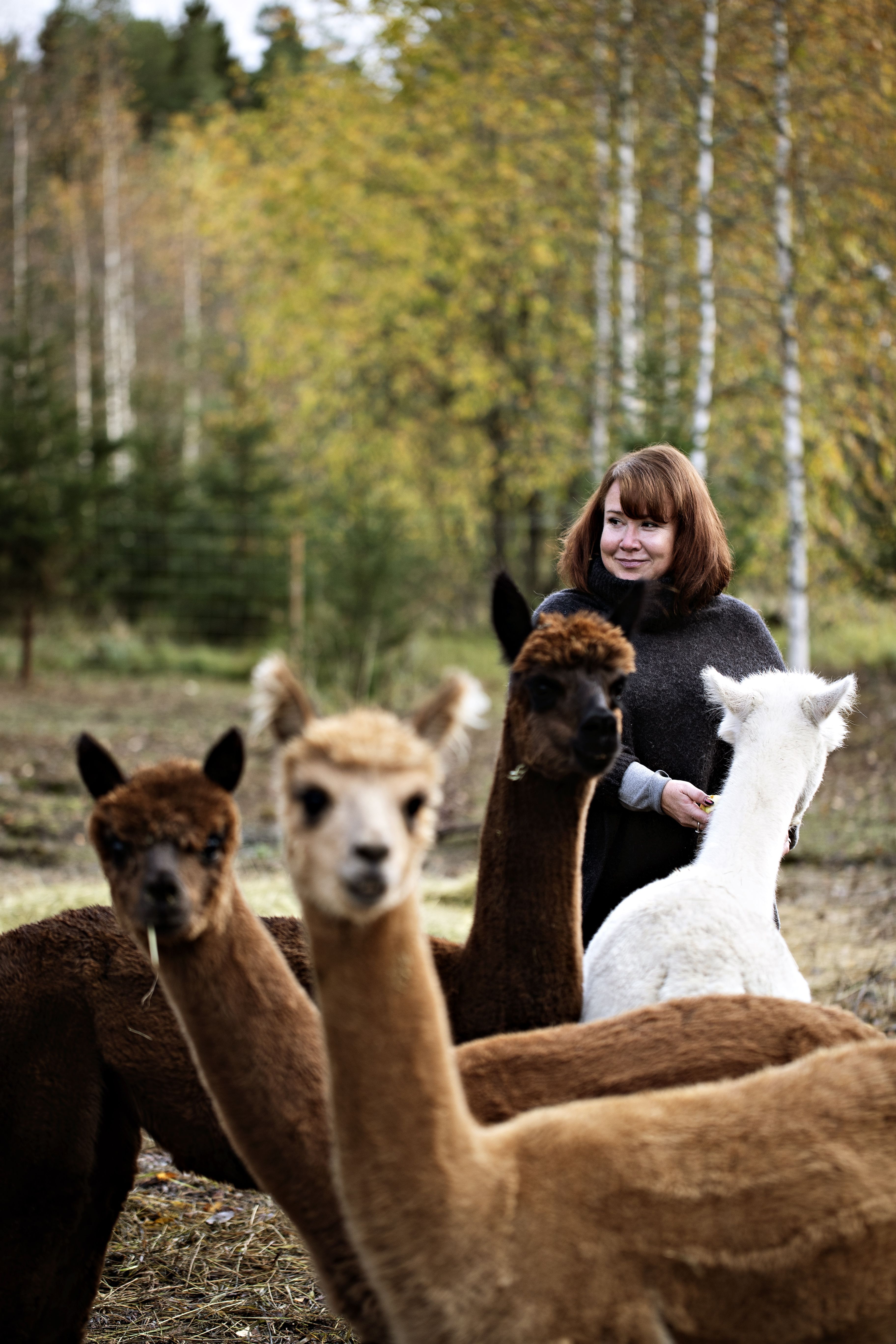 Nana elää nykyään maalla alpakoidensa Peachin, Adriennen, Liljan ja Shannahin kanssa. Pesueeseen kuuluvat myös koirat Fendi ja Kenzo sekä radiojuontajien mukaan nimettyjä kanoja ja kukkoja, kuten Viki ja Köpi, Vehviläinen ja Jaajo. 