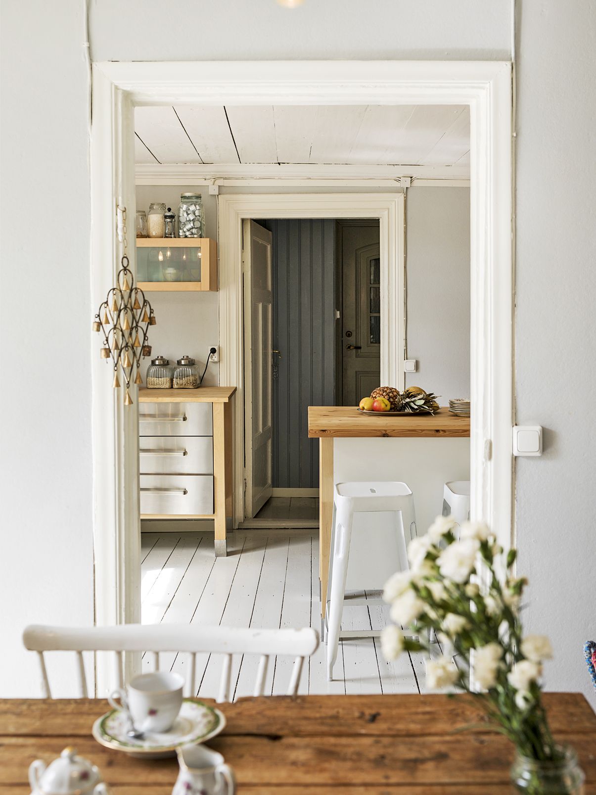 Puutalon yläkerta oli juuri remontoitu, kun Maria löysi kotinsa.