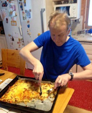 Vaimon kinkkupiirakka sai veden kielelle.