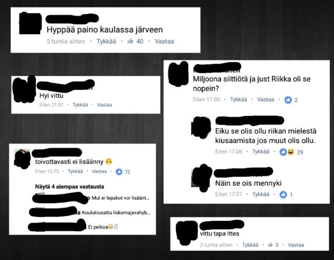 Mikä saa ihmiset omilla nimillään kirjoittamaan tällaisia viestejä?